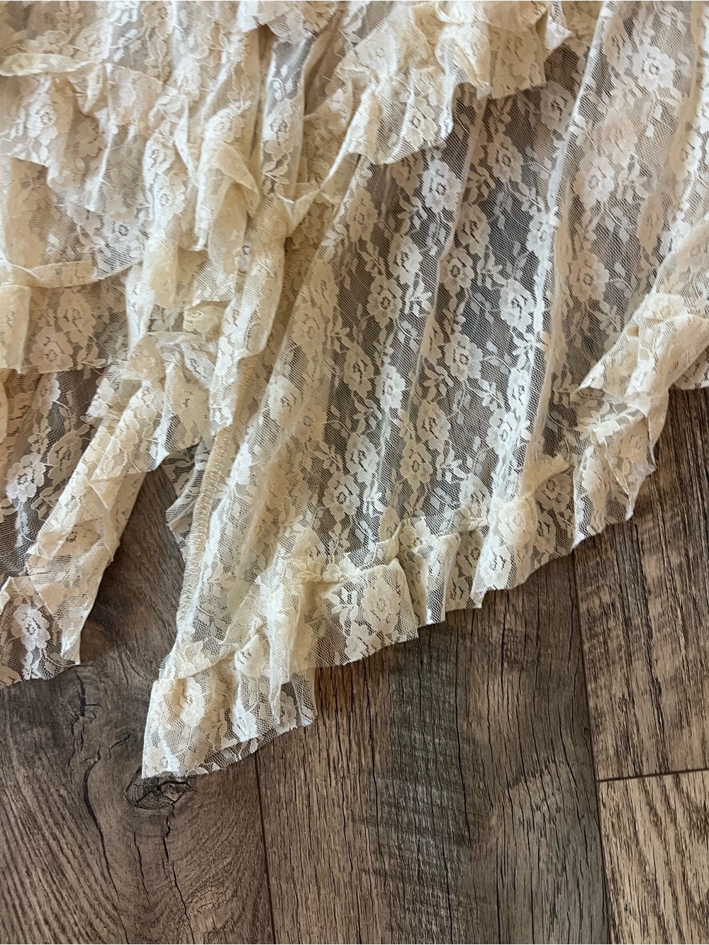Asymmetrical lace layered fairy skirt m - Picture 12 of 14